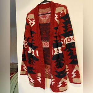 Southwest print cardigan